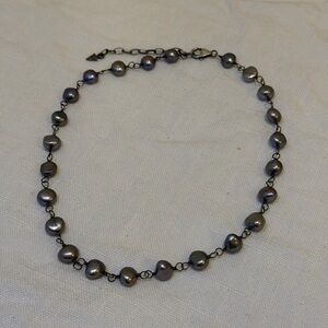 Vintage Silpada Necklace 925 Sterling Silver Fresh Water Pearl Iridescent 16in